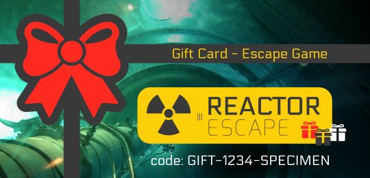 The Reactor Escape Gift Card